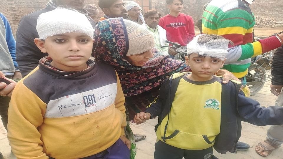 अलीगढ़ स्कूल बस दुर्घटना